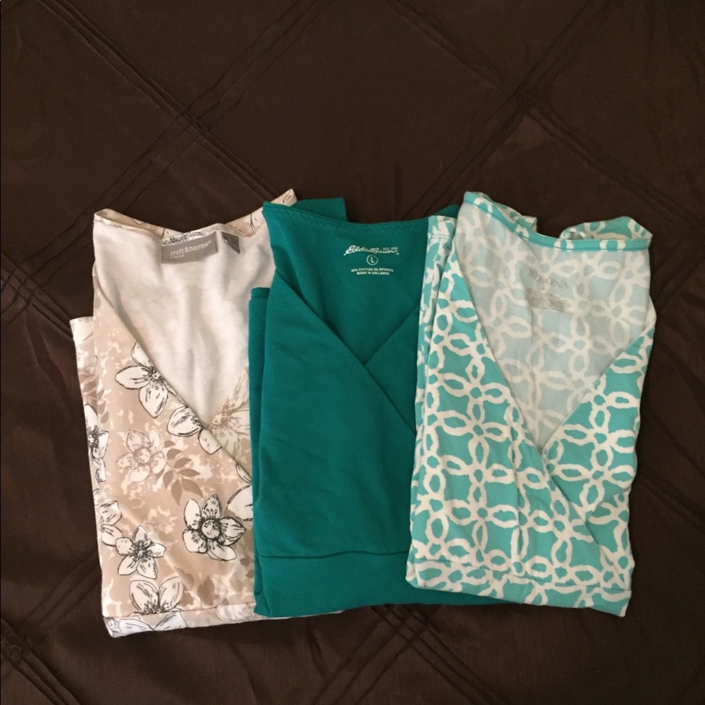 Set of 3 sleeveless shirts L